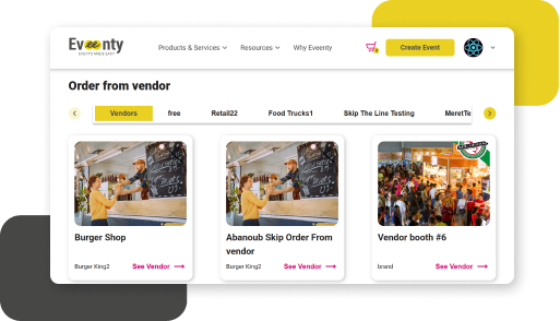 Attract top vendors with compelling event pages Attract top vendors with compelling event pages